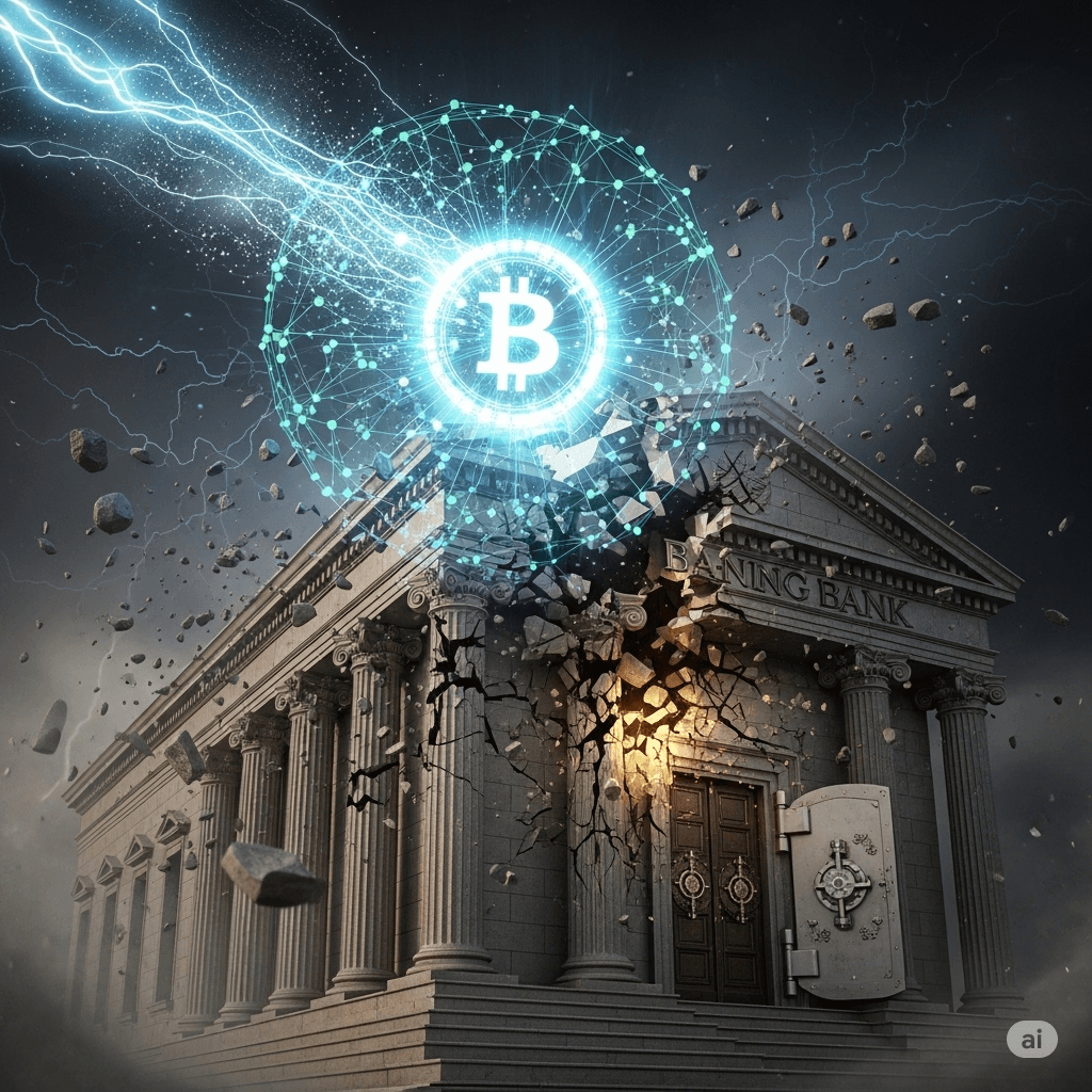 کریپتوکارنسی و بیتکوین در مقابل بانکداری سنتی